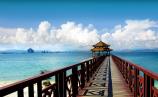 【尊貴之旅】<天涯海角、南山、蜈支洲島、帆船出海、海昌夢(mèng)幻海洋不夜城、呀諾達(dá)>雙飛四天游